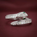 Elegant 925 Sterling Silver Snake Ring.