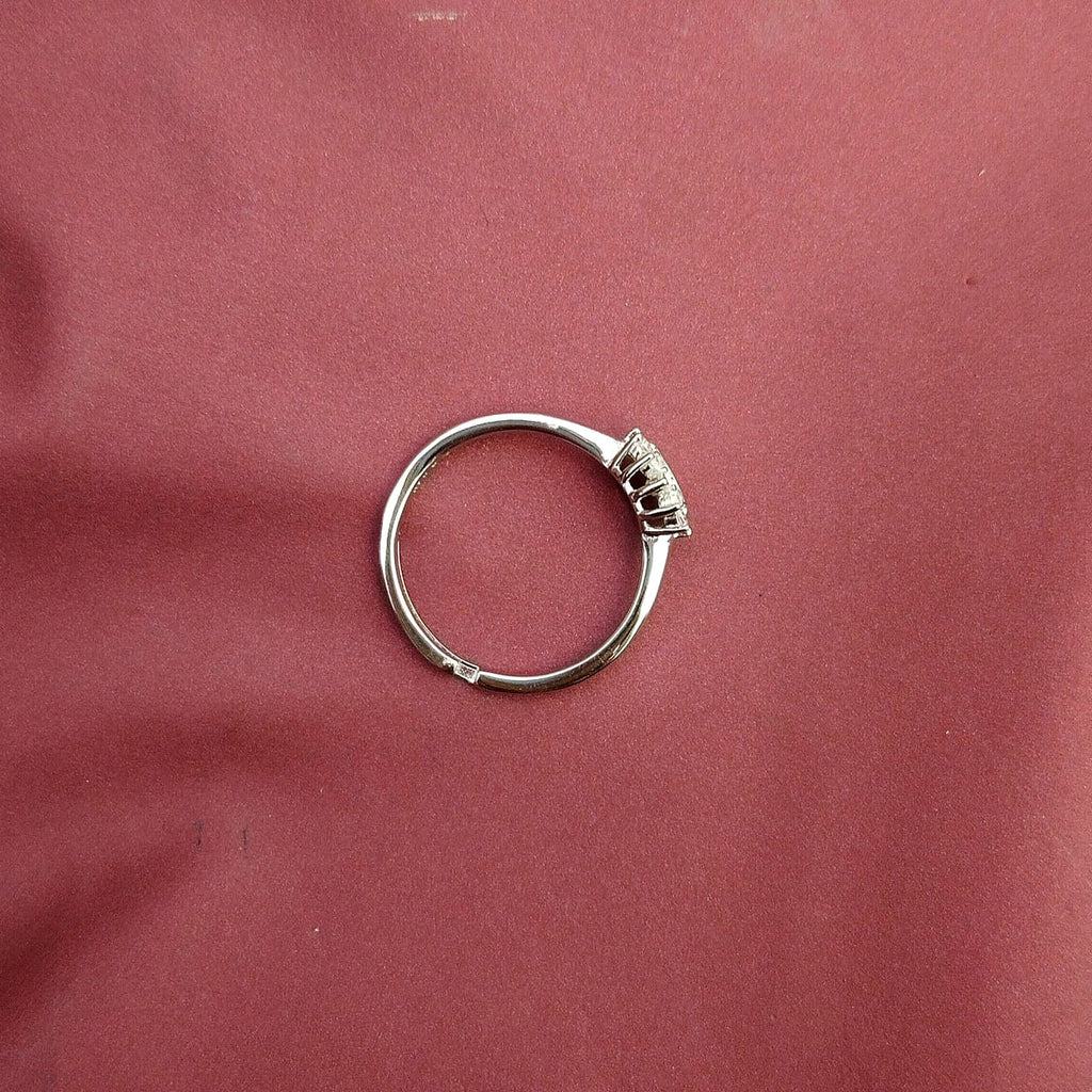 925 Sterling Silver Cute Smiley Face Finger Ring | Crystal Sunflower Adjustable Ring for Girls