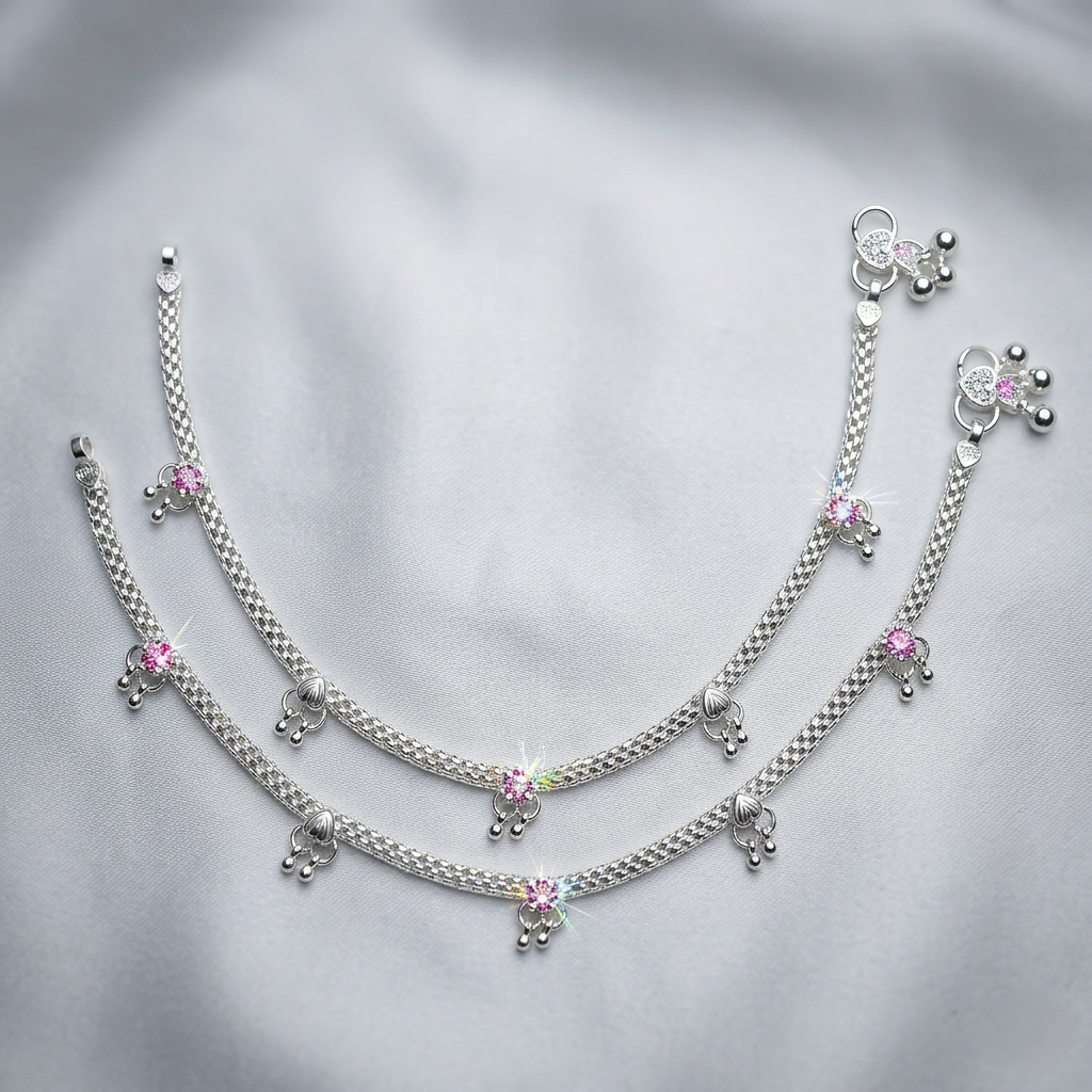 The Ultimate Everyday Luxury – Traditional Silver Payal designed for your daily hustle!