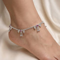 Trendy Everyday Wear Silver Pajeb with Hanging Ghungroo